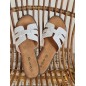 Mules femme Becky blanches