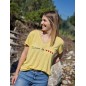Tee-shirt "Maman de cœur" jaune