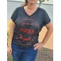 Tee-shirt "Je suis une maman trop géniale" noir