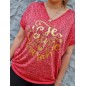 Tee-shirt "Je t'aime Maman" rouge