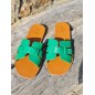 Mules femme Clea vertes