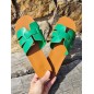 Mules femme Clea vertes