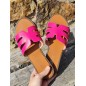 Mules femme Evy fuchsia
