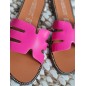 Mules femme Evy fuchsia