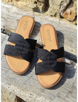 Mules femme Nora noires