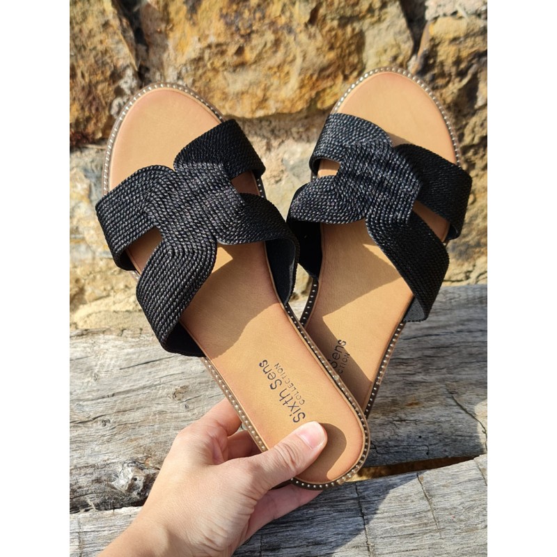 Mules femme Nora noires