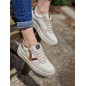 Baskets femme Victoria Madrid cuir beiges Baskets femme Victoria Madrid cuir beiges