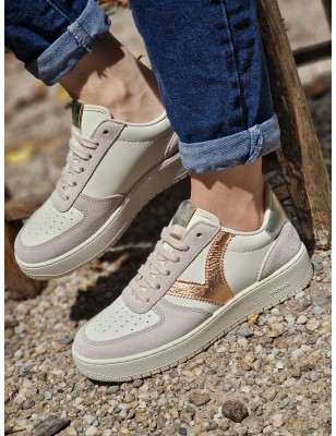 Basket en cheap cuir femme
