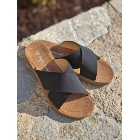 Mules femme Naomi noires