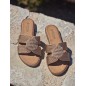 Mules femme Nora champagne