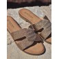 Mules femme Nora champagne