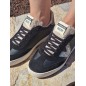 Baskets femme Victoria Berlin cuir noir et argenté Baskets femme Victoria Berlin cuir noir et argenté