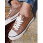 Baskets brillantes femme LPB Davia rose gold