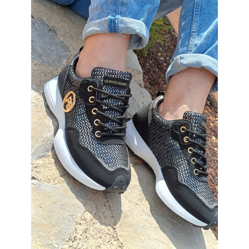 Baskets femme sneakers LPB Grace noires Baskets femme sneakers LPB Grace noires
