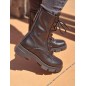 Bottines femme rangers Guess Madaya noires