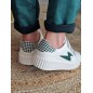 Baskets femme éclair Vanessa Wu Sansa blanc/vert Baskets femme éclair Vanessa Wu Sansa blanc/vert