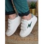 Baskets femme éclair Vanessa Wu Sansa blanc/vert Baskets femme éclair Vanessa Wu Sansa blanc/vert