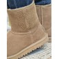 Boots fourrées femme Pepe Jeans Diss Gloss camel