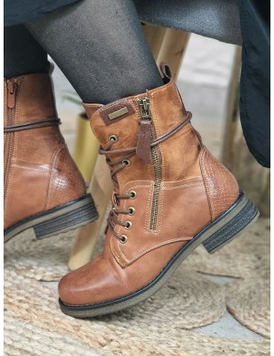 Bottines femme Alyson camel