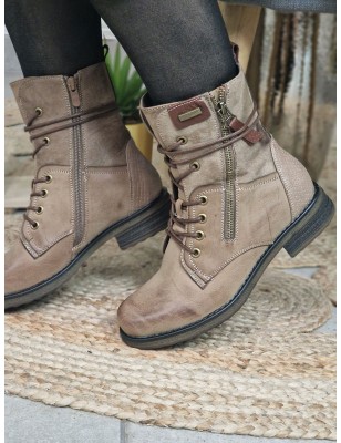 Bottines femme Alyson taupe