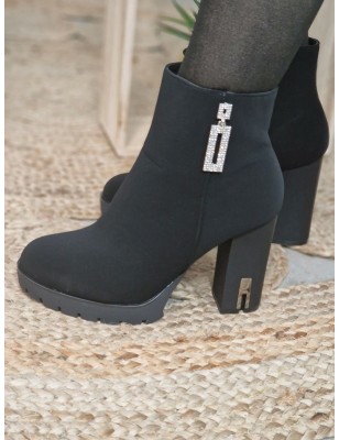 Bottines avec talon clearance