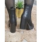 Bottines femme talon Manon noires