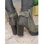 Bottines femme talon Molly kaki Bottines femme talon Molly kaki