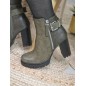 Bottines femme talon Molly kaki Bottines femme talon Molly kaki