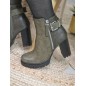 Bottines femme talon Molly kaki