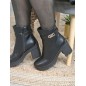 Bottines femme talon Marie noires