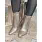 Bottines santiags femme Audrey or Bottines santiags femme Audrey or