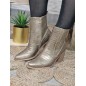 Bottines santiags femme Audrey or Bottines santiags femme Audrey or