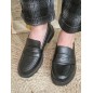 Mocassins femme Eva noirs