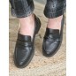 Mocassins femme Eva noirs