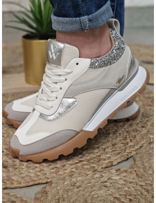 Baskets femme sneakers Vanessa Wu Samantha ecru