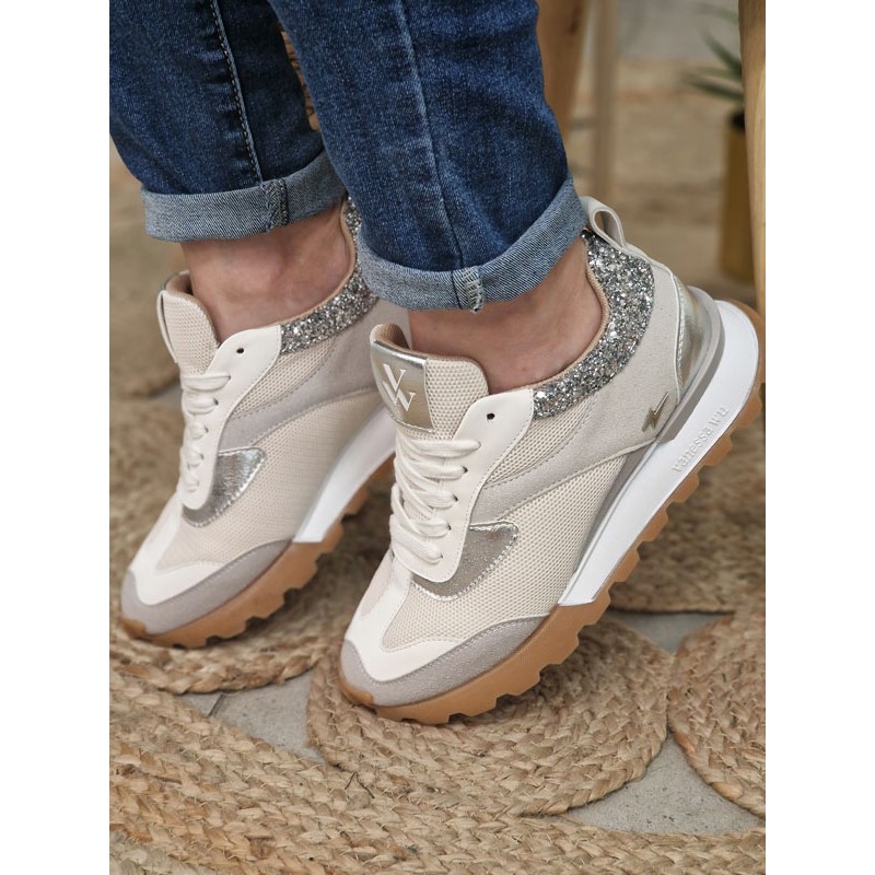 Baskets femme sneakers Vanessa Wu Samantha ecru Baskets femme sneakers Vanessa Wu Samantha ecru