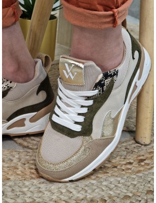 Baskets femme sneakers Vanessa Wu Arya beiges