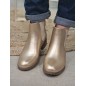 Bottines femme ruban Alba dorées Bottines femme ruban Alba dorées
