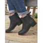 Bottines femme ruban Alba noires