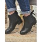 Bottines femme ruban Alba noires