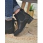 Bottines femme ruban Alba noires