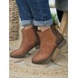 Bottines femme ruban Alba camel Bottines femme ruban Alba camel