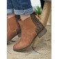 Bottines femme ruban Alba camel Bottines femme ruban Alba camel