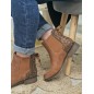 Bottines femme ruban Alba camel Bottines femme ruban Alba camel