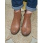 Bottines femme ruban Alba camel Bottines femme ruban Alba camel