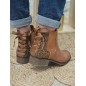 Bottines femme ruban Alba camel Bottines femme ruban Alba camel