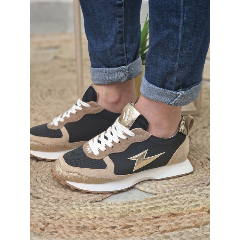 Baskets femme sneakers Vanessa Wu Kezia noires Baskets femme sneakers Vanessa Wu Kezia noires