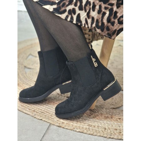 Bottines femme LPB Gansiry noires