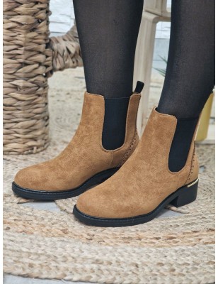 Bottines femme LPB Gansiry camel