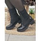 Bottines femme chaussette LPB Gouach noires